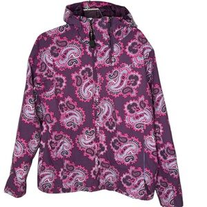 Burton Purple Paisley Snowboard/Ski Jacket. Size Large.